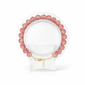 Faceted Strawberry Quartz Bracelet