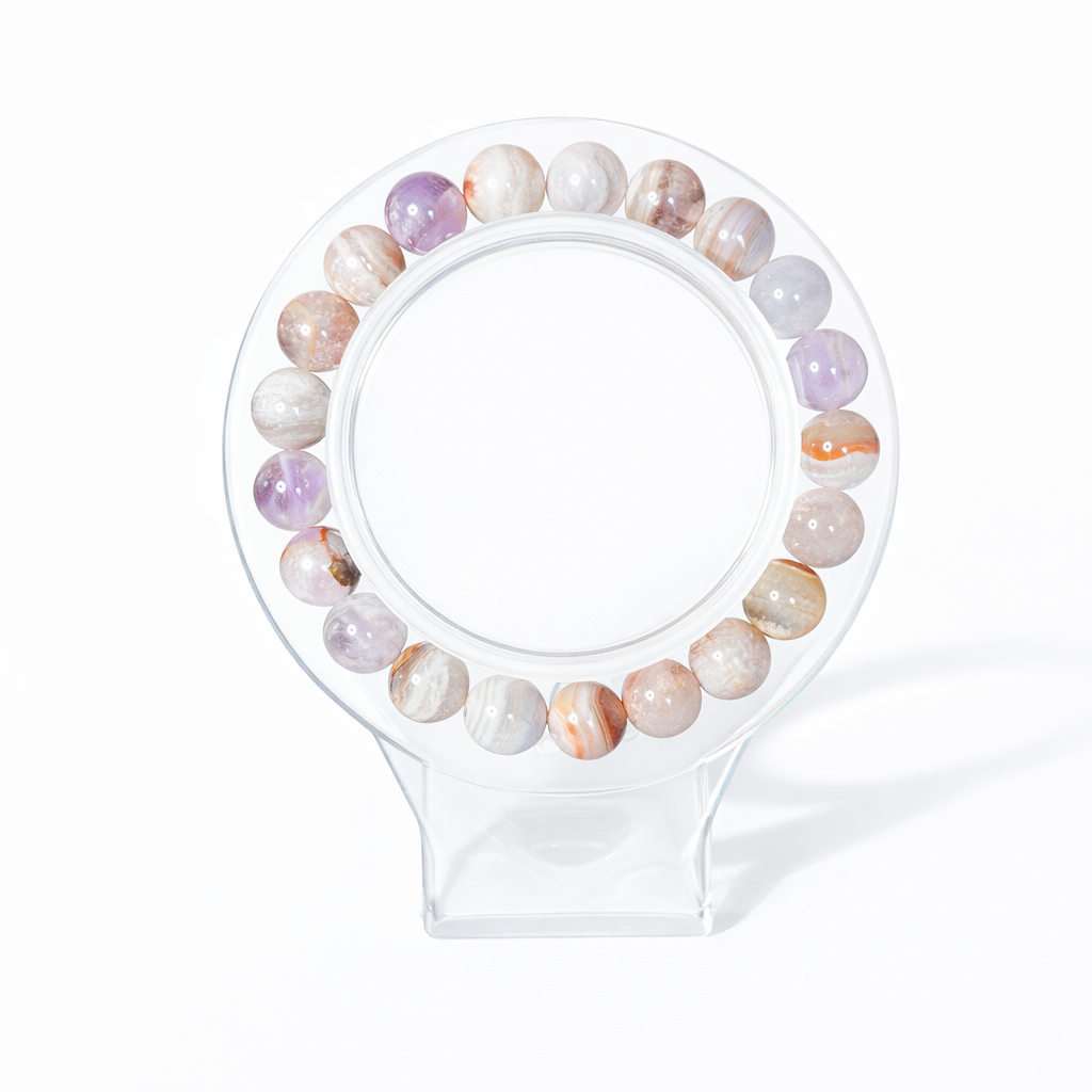 Amethyst Laced Agate Bracelet