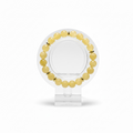 Yellow Jade and Gold Hematite Bracelet
