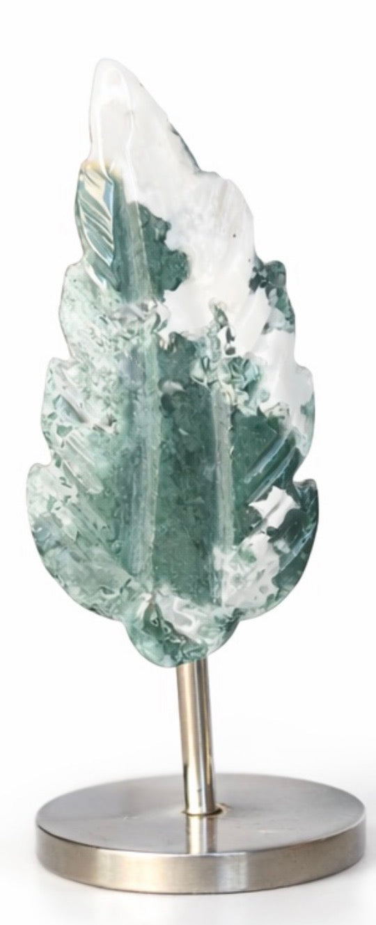 Carved Gemstone Feathers