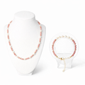 Rhodonite and Freshwater Pearl Set
