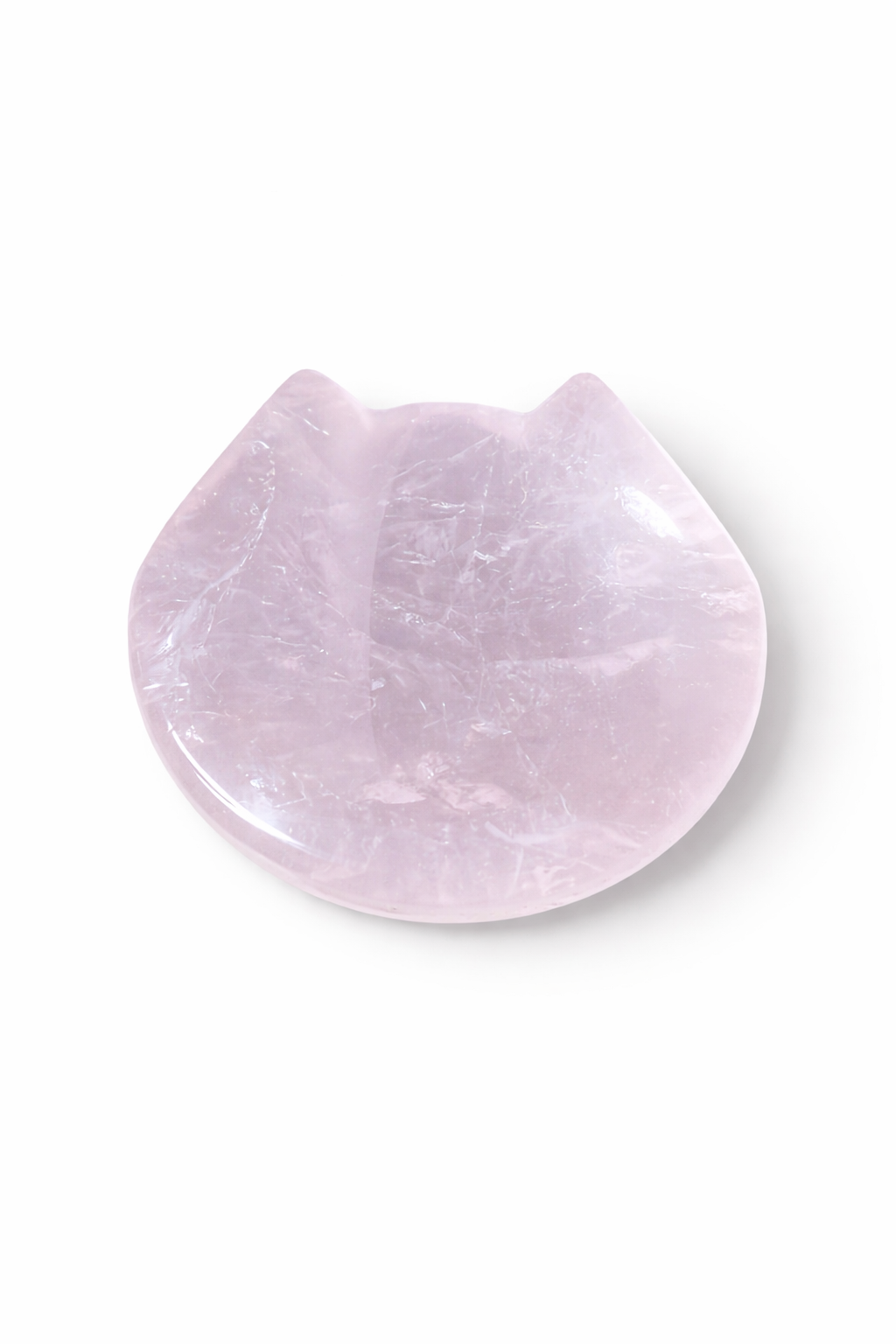 Rose Quartz Cat Shaped Bowl/Dish