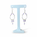 Purple Jade Earrings