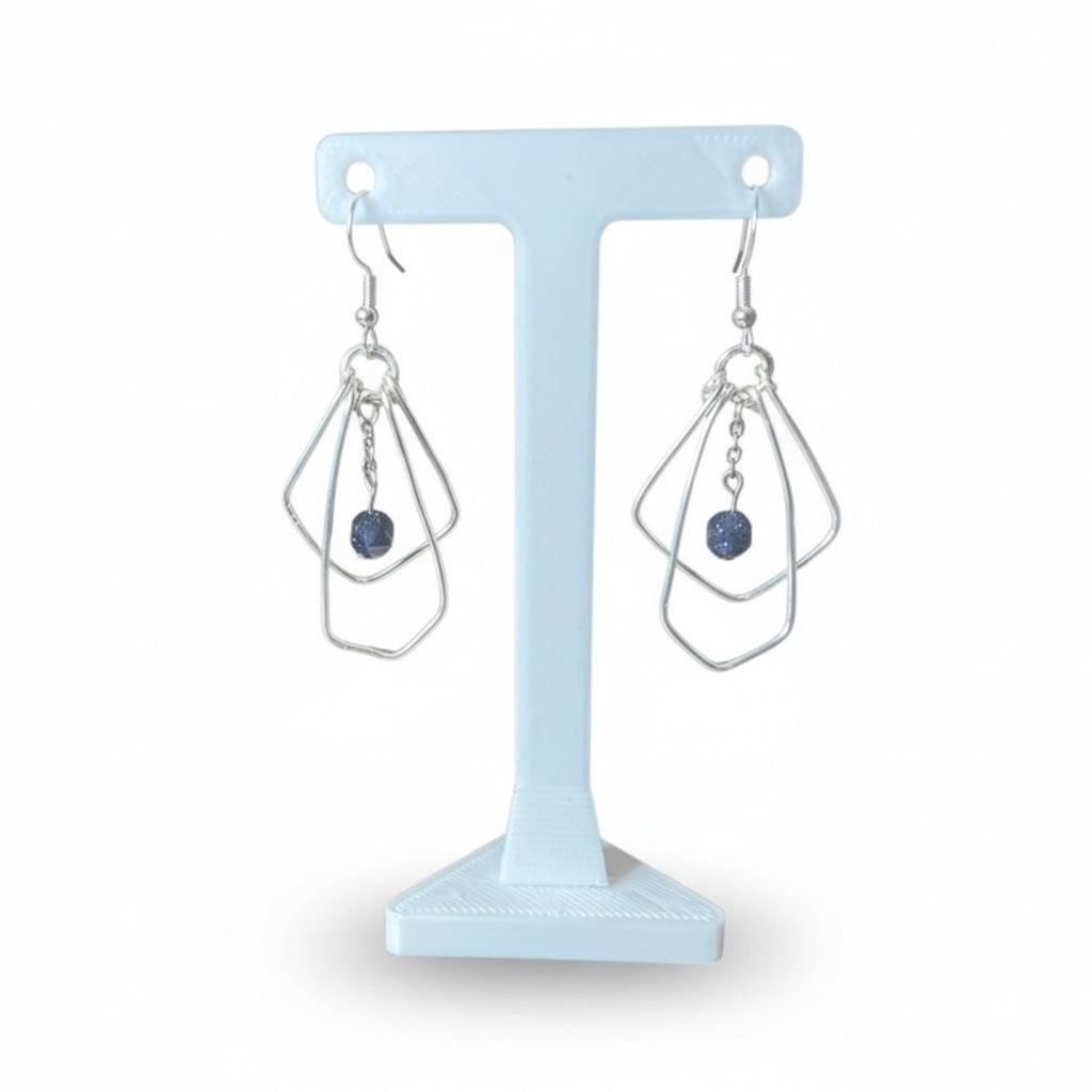 Blue Goldstone Earrings