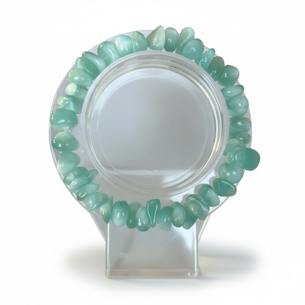 Green Moonstone Chip Jewelry Set