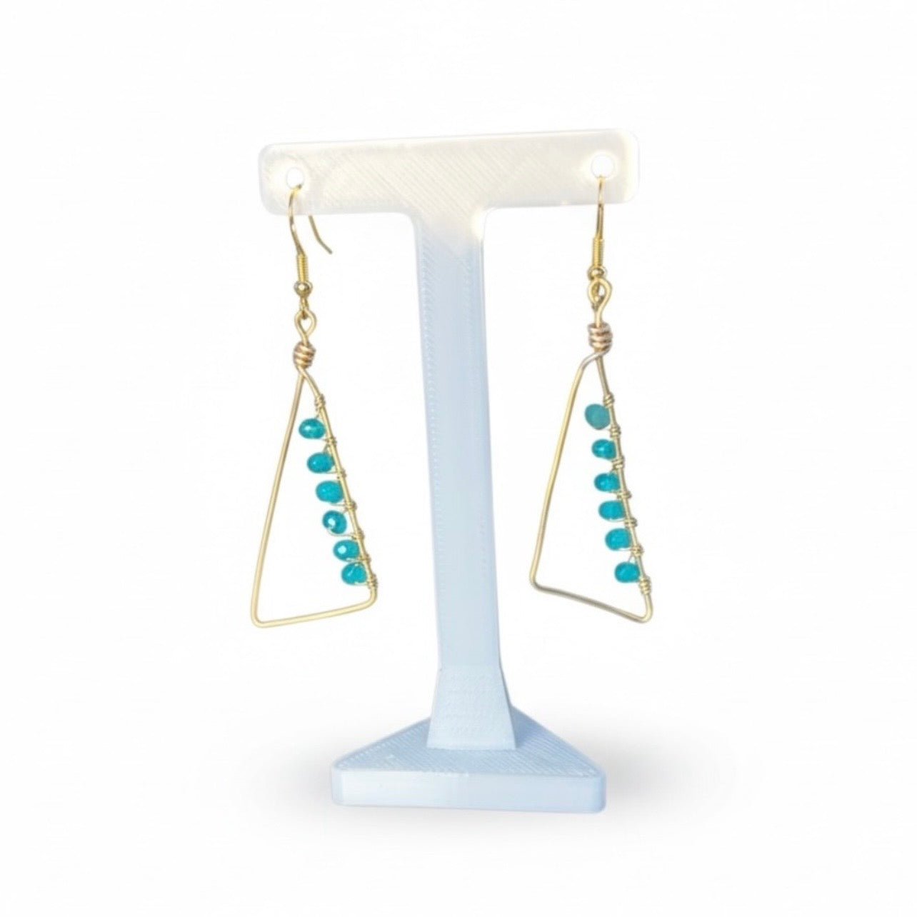 Teal Jade Earrings