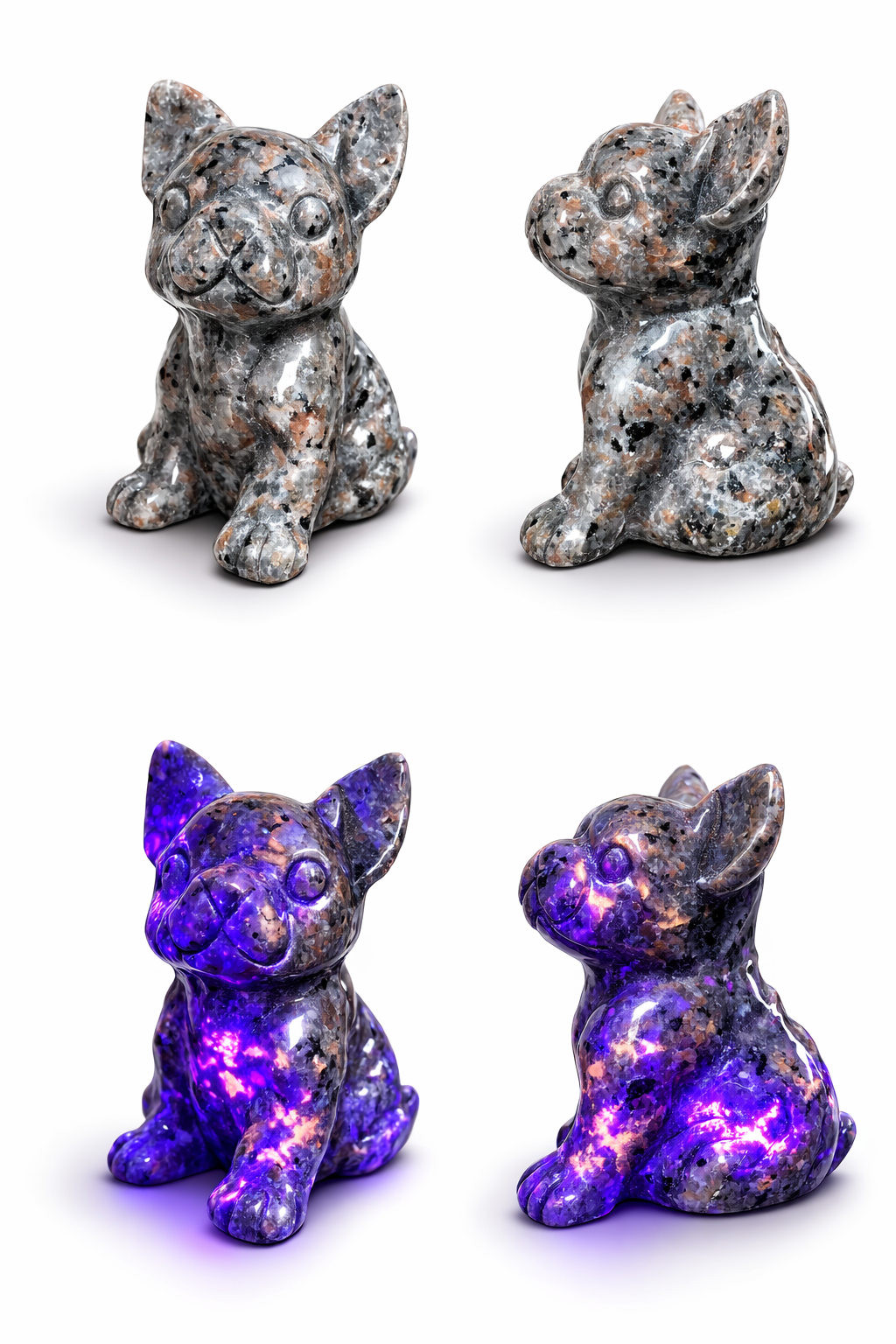 Carved Yooperlite Dog