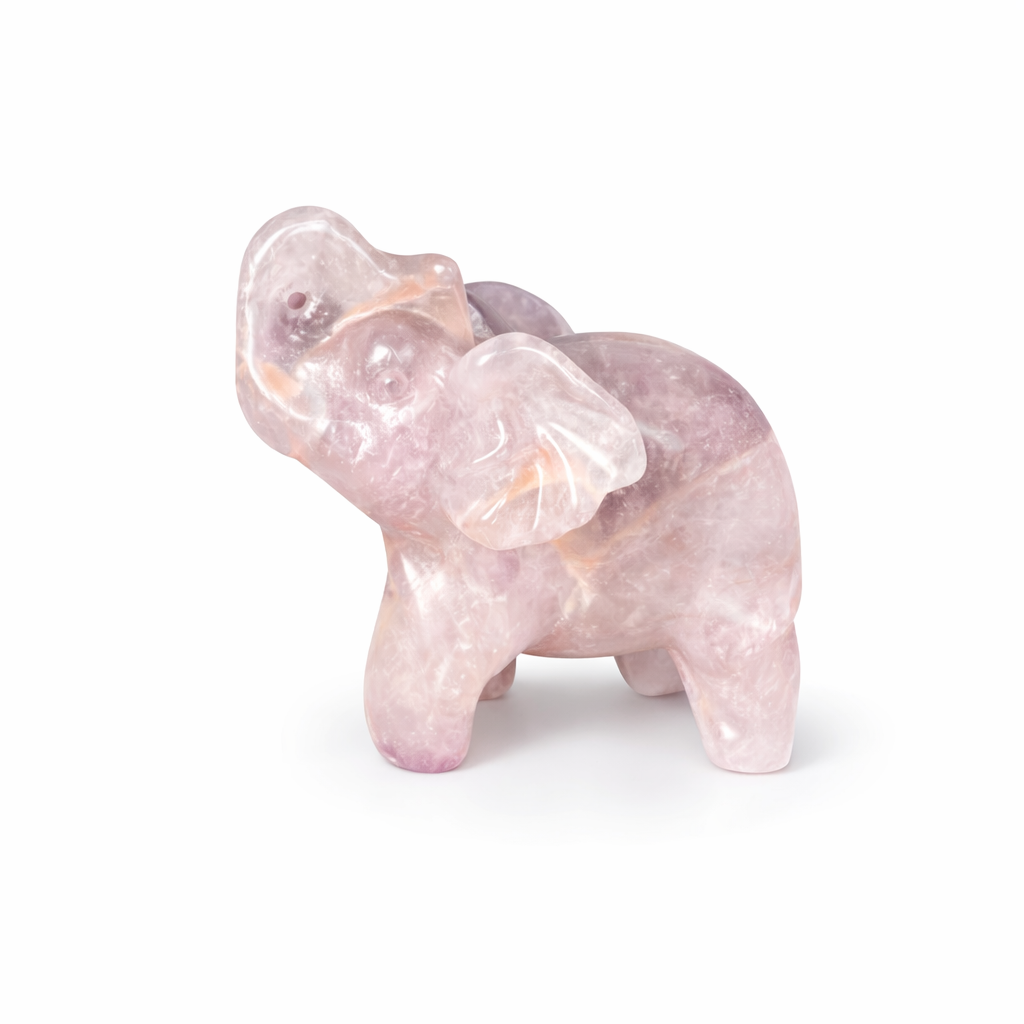 Crystal Elephant Carvings