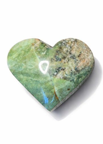 Moss Agate Hearts