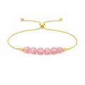 Strawberry Quartz Lariat Bracelet