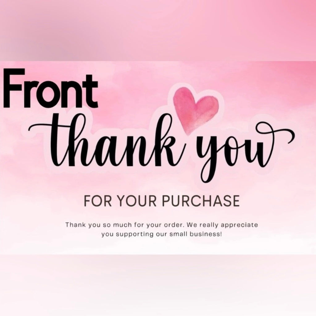 100 Count Customized Thank You Cards