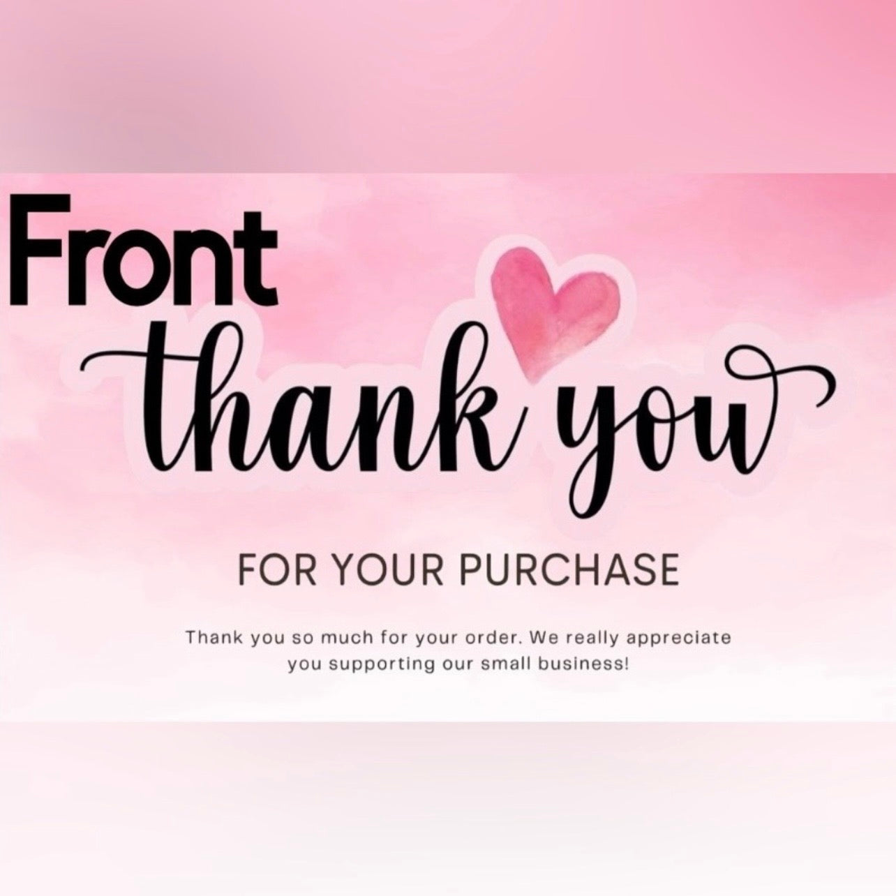 100 Count Customized Thank You Cards