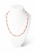 Faceted Rhodonite and Freshwater Pearl Necklace