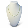 Faceted Peridot and Freshwater Pearl Necklace