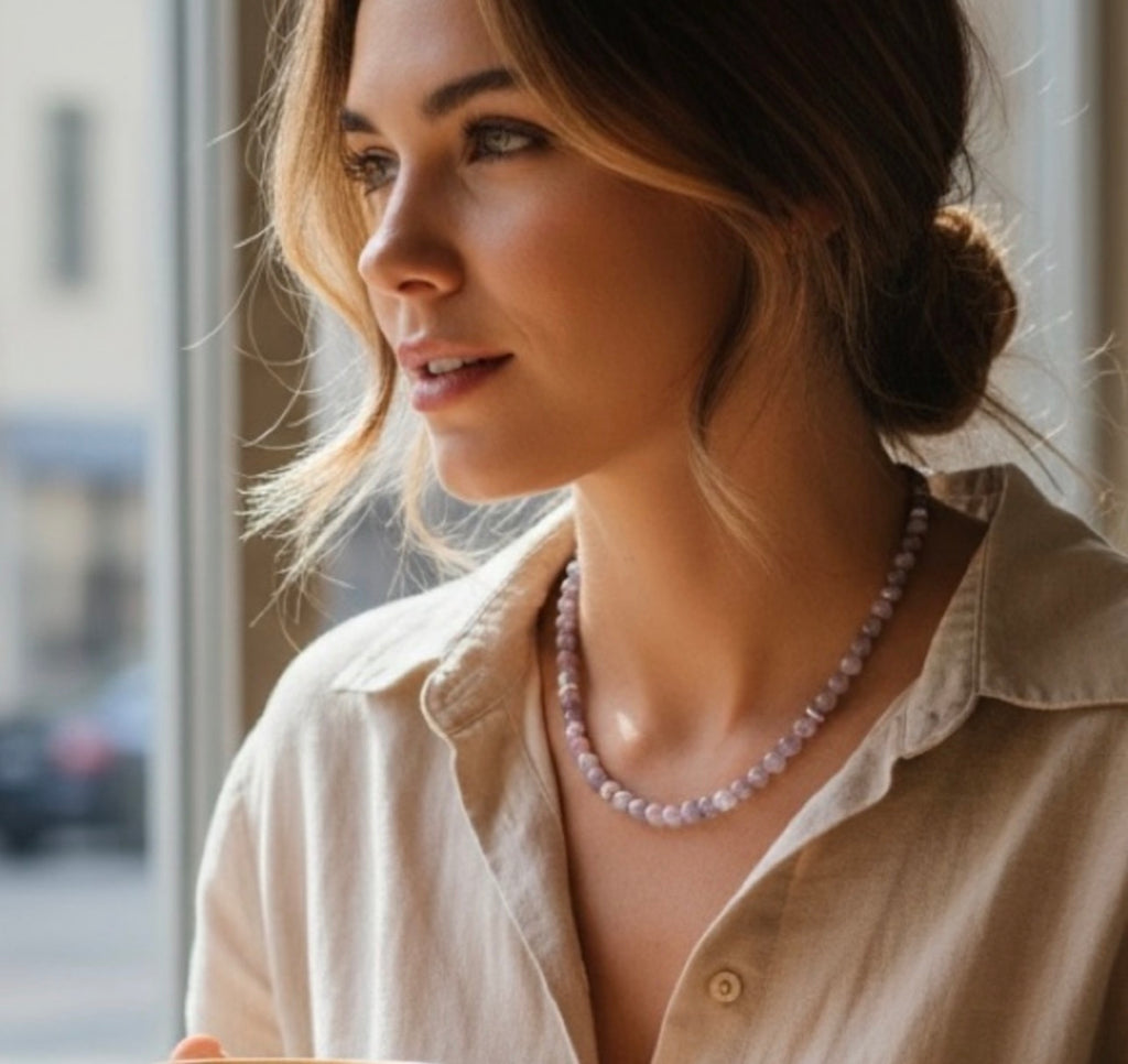 Plum Blossom Tourmaline Necklace