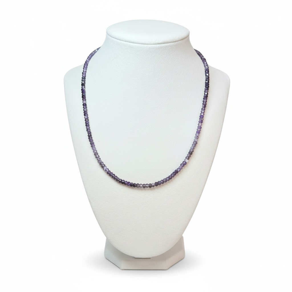 Faceted Gradient Amethyst Necklace