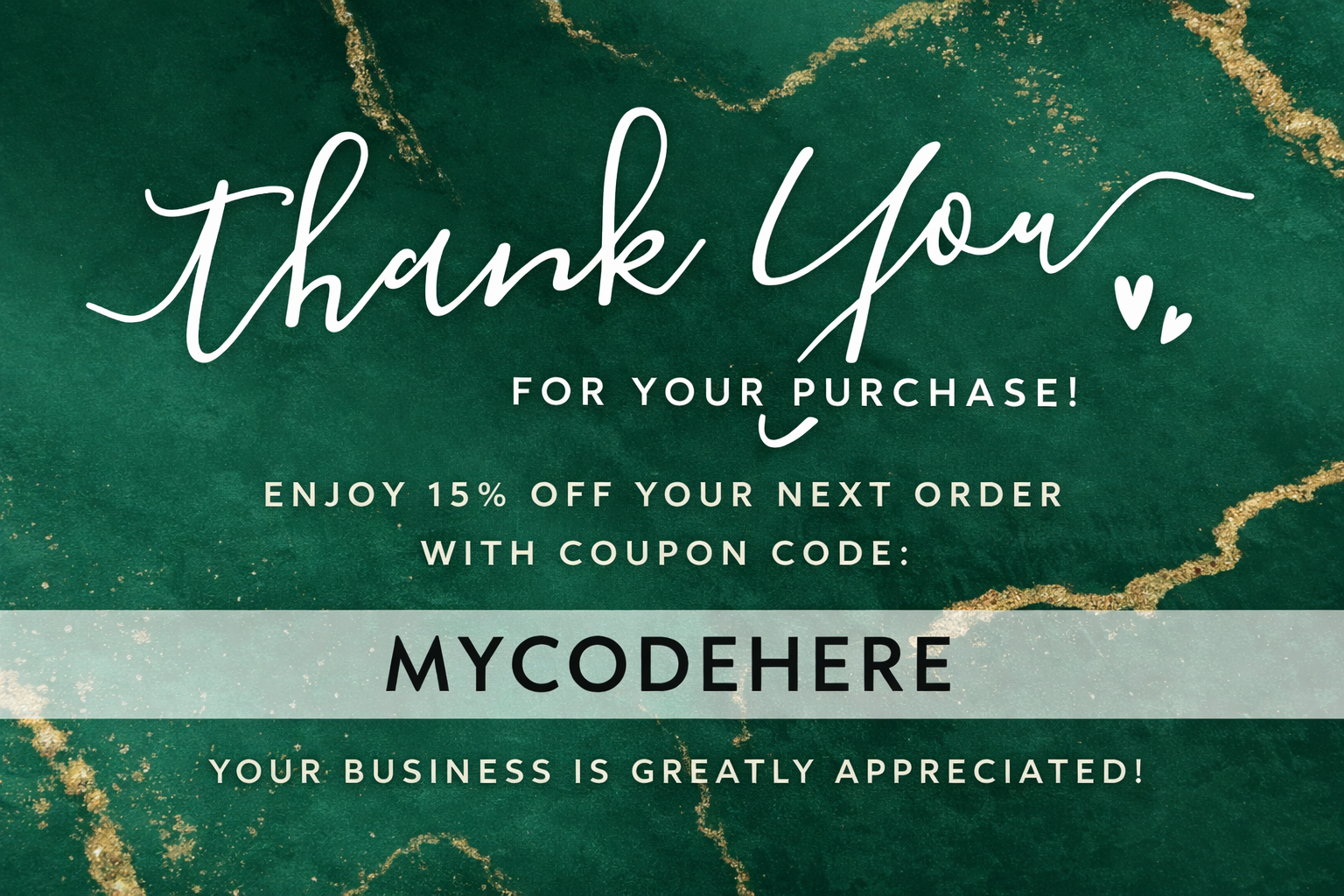 100 Count Customized Thank You Cards