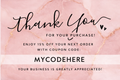 100 Count Customized Thank You Cards