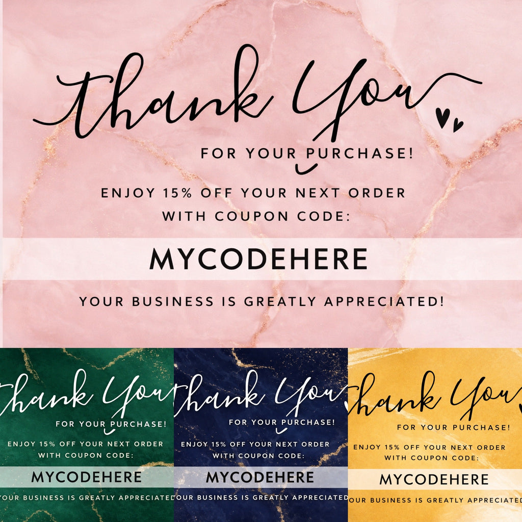 100 Count Customized Thank You Cards