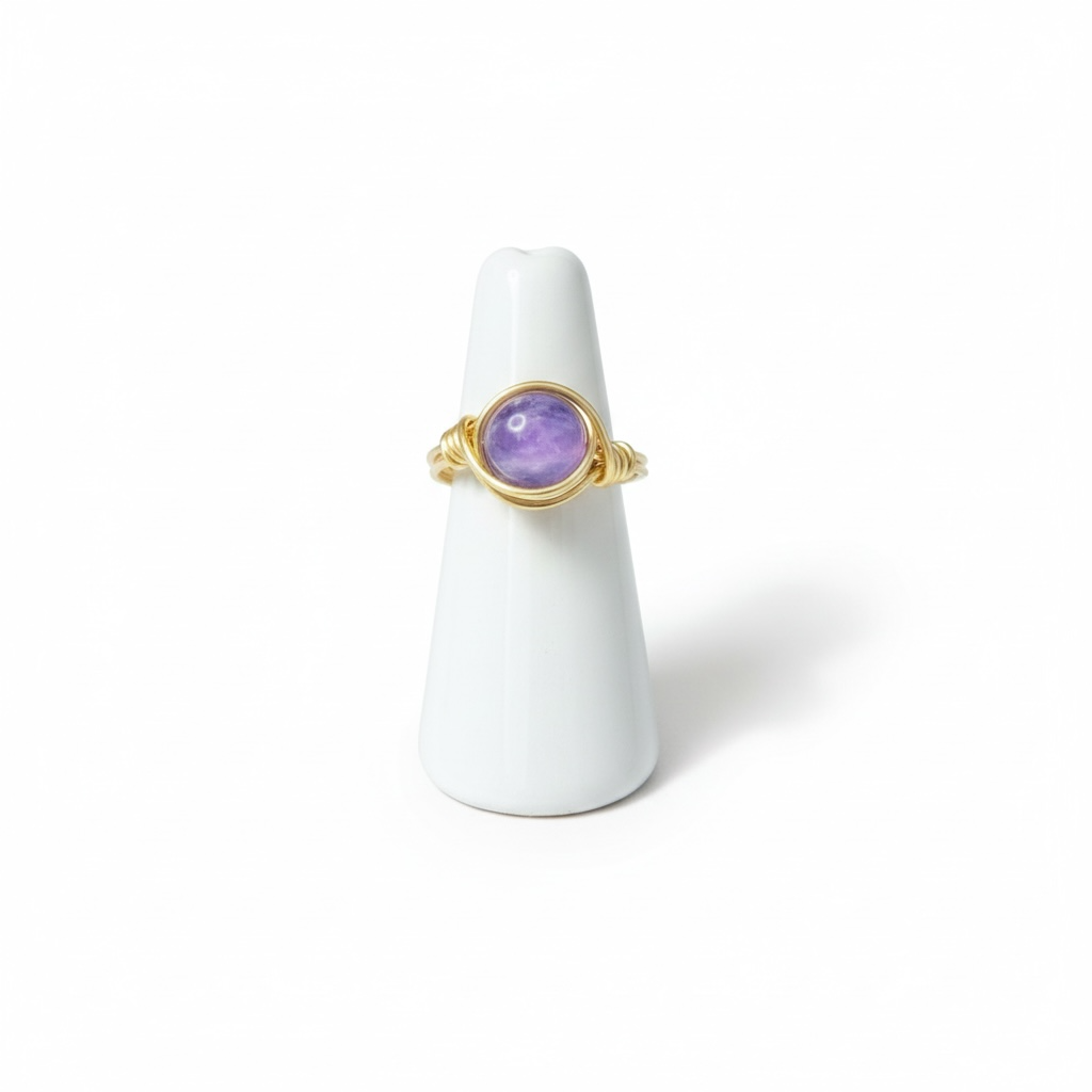 Wire Wrapped Gemstone Rings