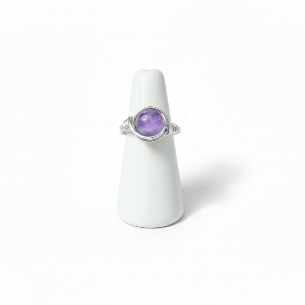 Wire Wrapped Gemstone Rings