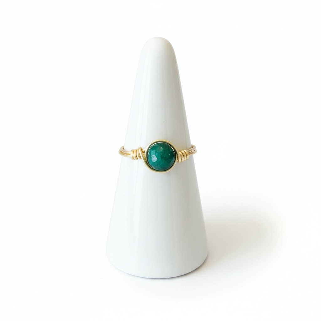 Wire Wrapped Gemstone Rings