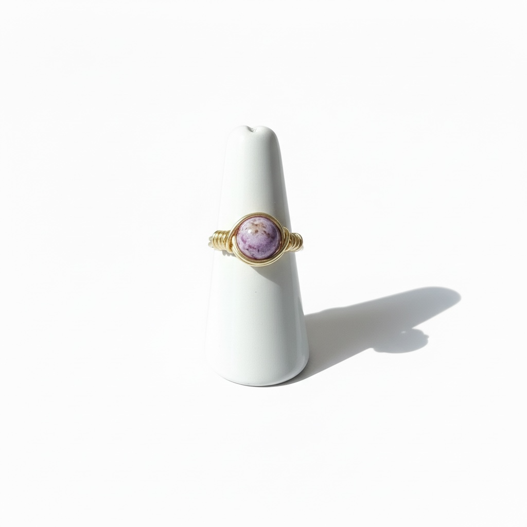 Wire Wrapped Gemstone Rings