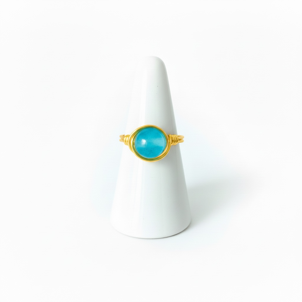 Wire Wrapped Gemstone Rings