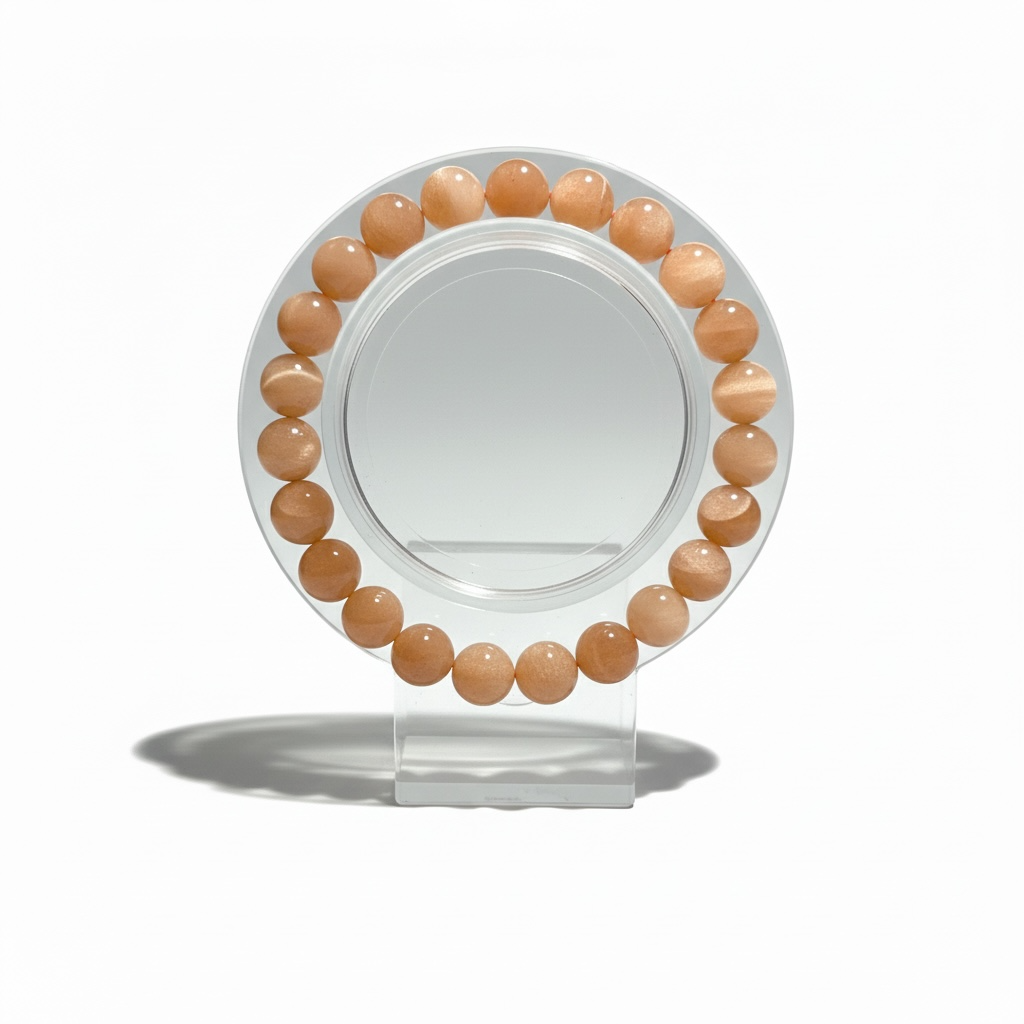 Peach Moonstone Bracelet