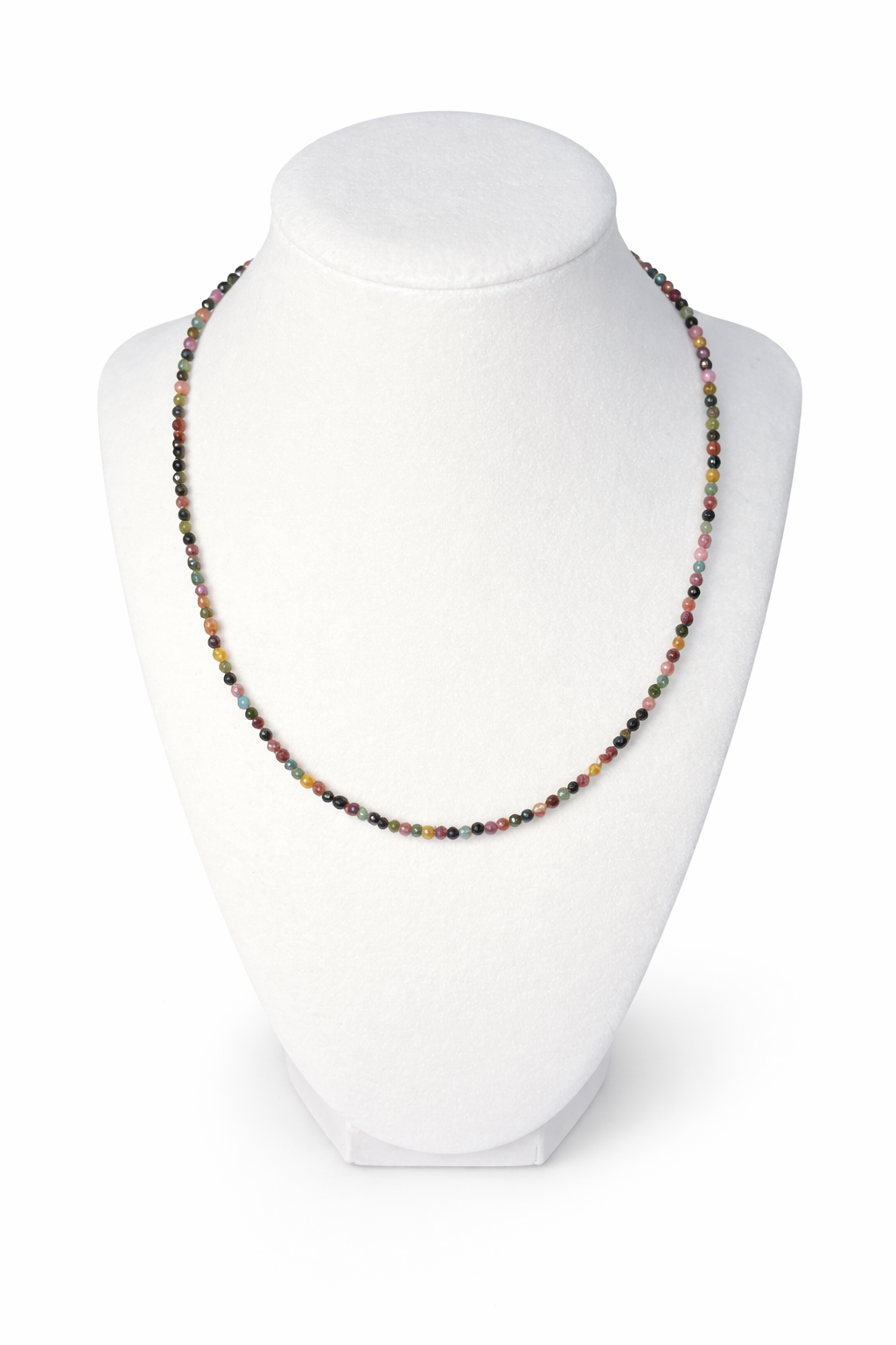 Faceted Watermelon Tourmaline Necklace