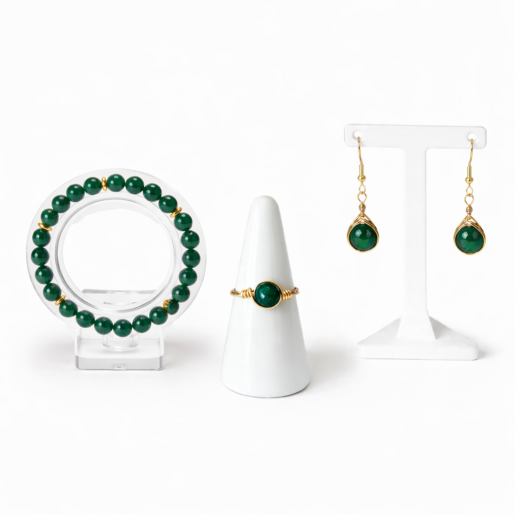 Green Malaysian Jade Set