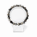 Dragon’s Vein Agate and Black Onyx Bracelet