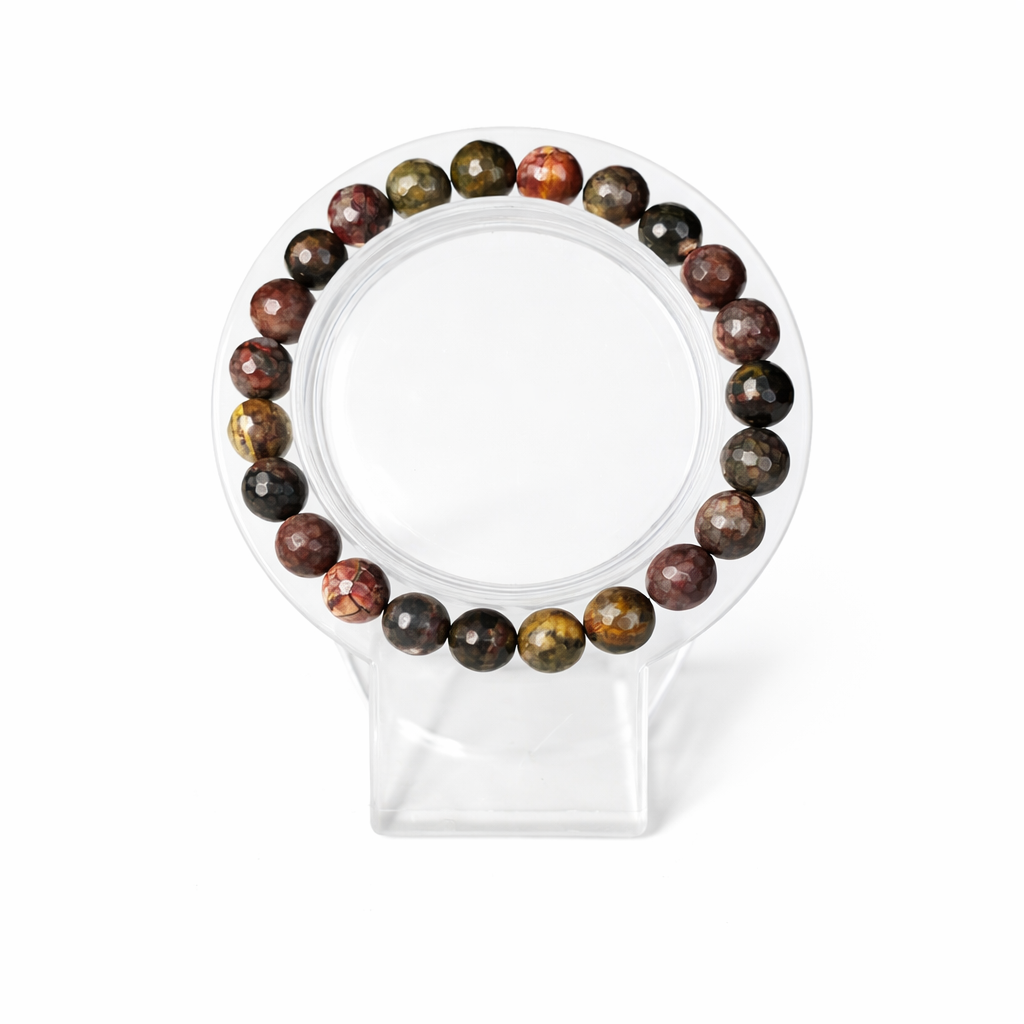 Faceted Picasso Jasper Bracelet