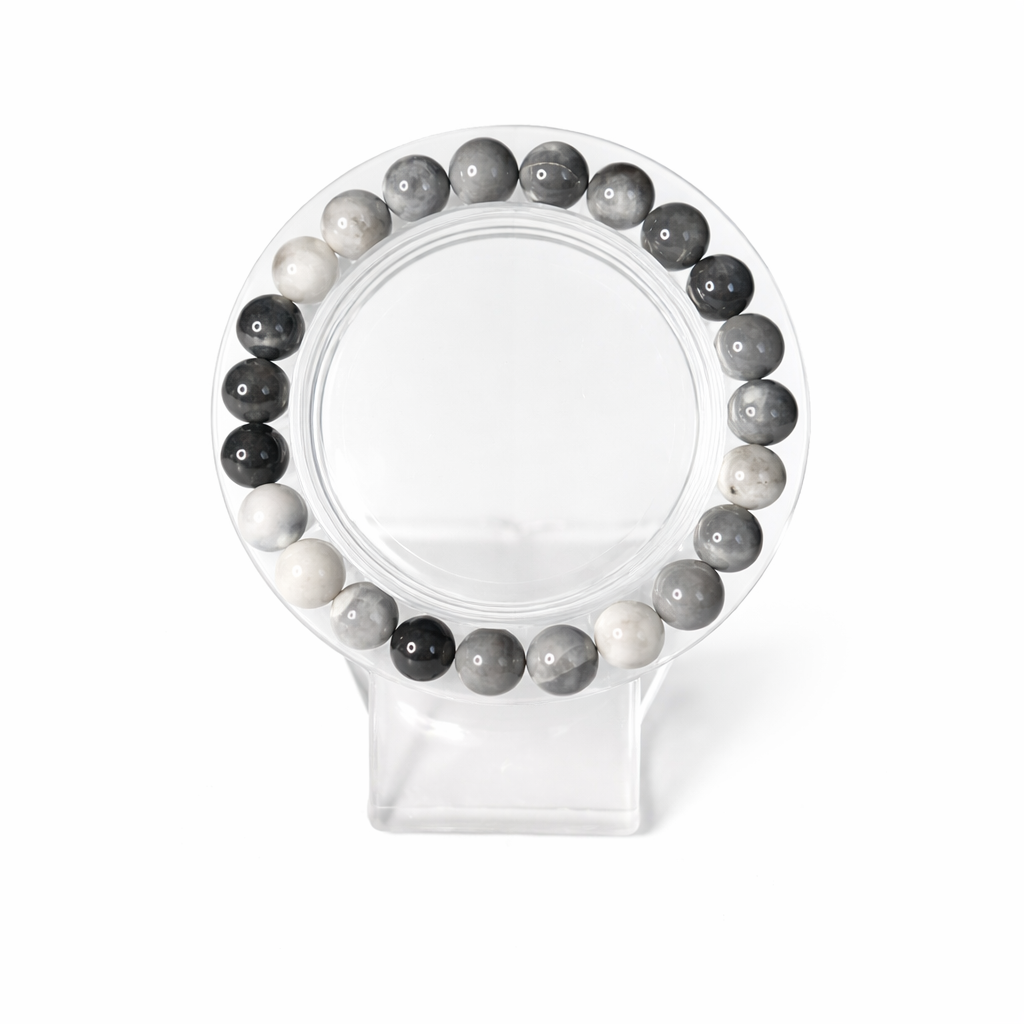 Cloudy Gray Quartz Bracelet