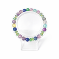 Rainbow Fluorite with Green Aventurine and Gold Hematite Bracelet