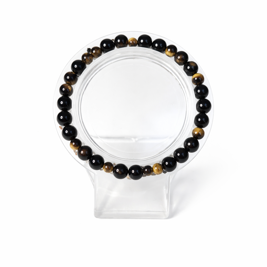 Tiger’s Eye and Black Onyx Bracelet