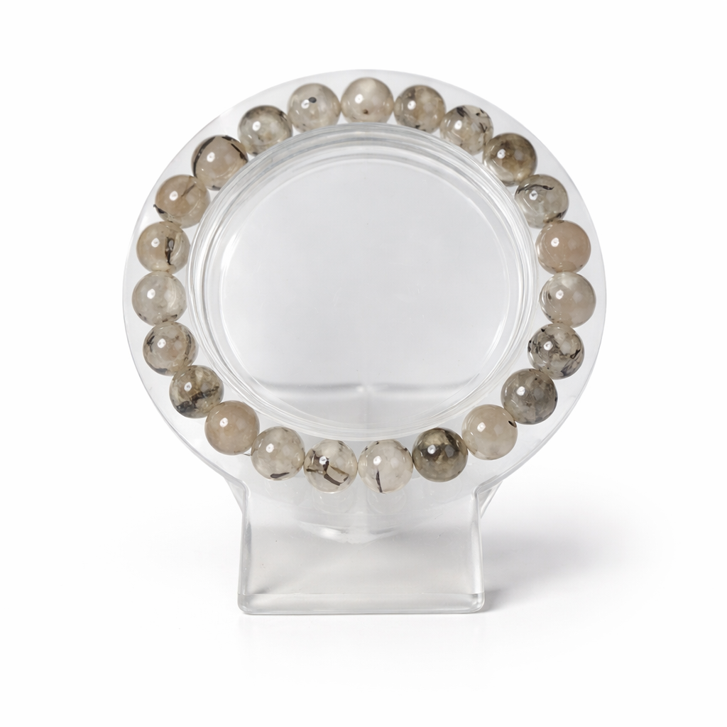 Black Rutilated Quartz Bracelet