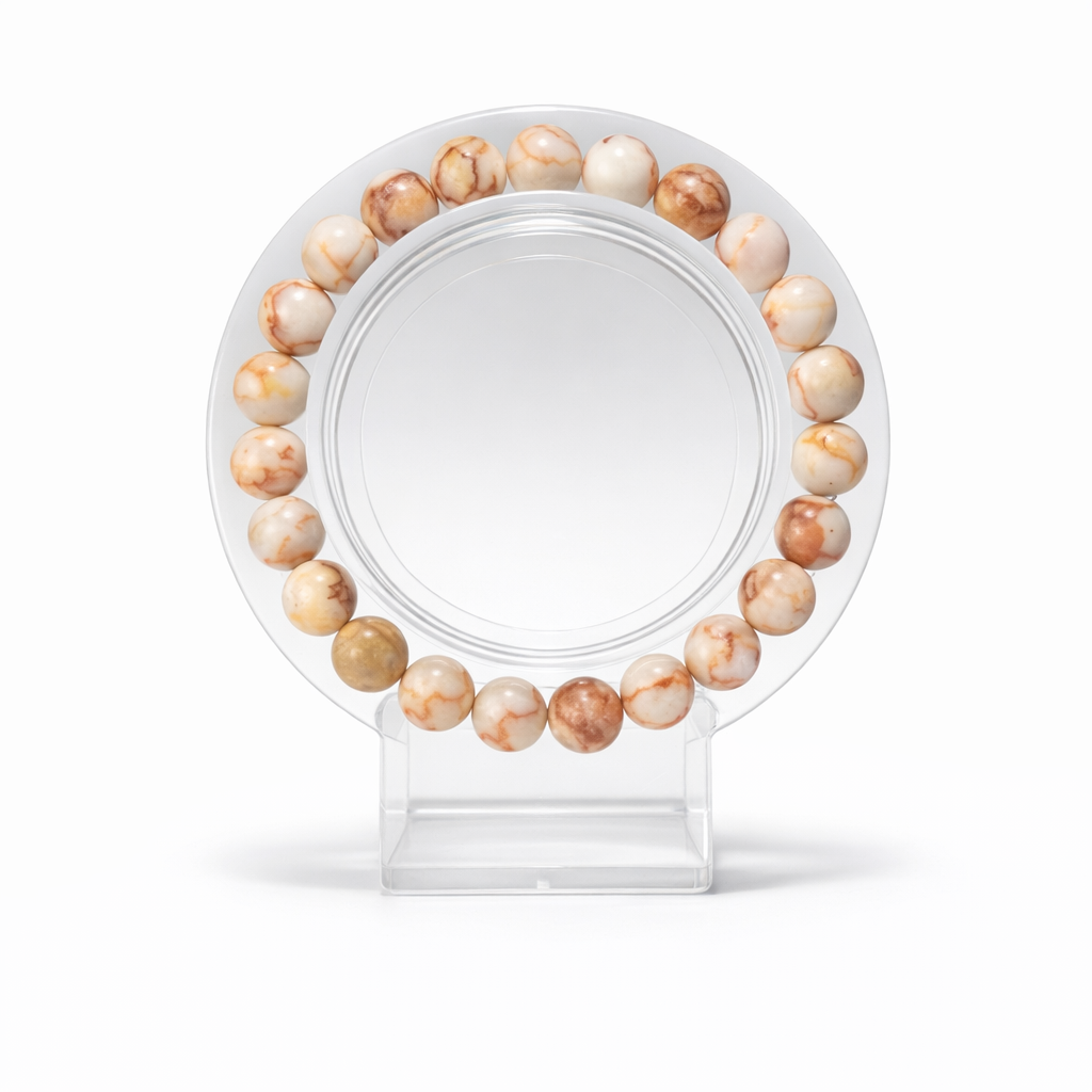 Red Vein Agate Bracelet