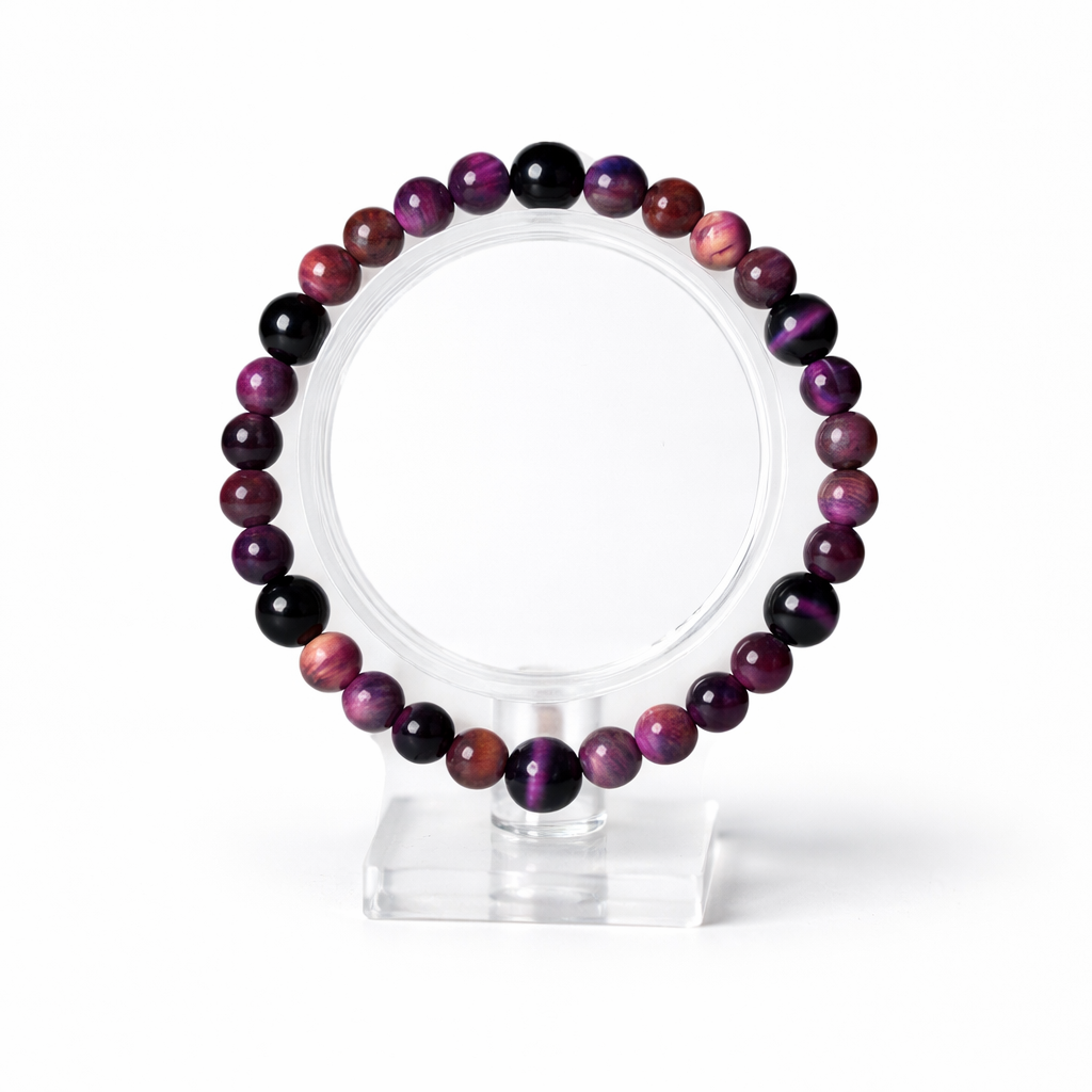 Galaxy Tiger’s Eye and Black Onyx Bracelet