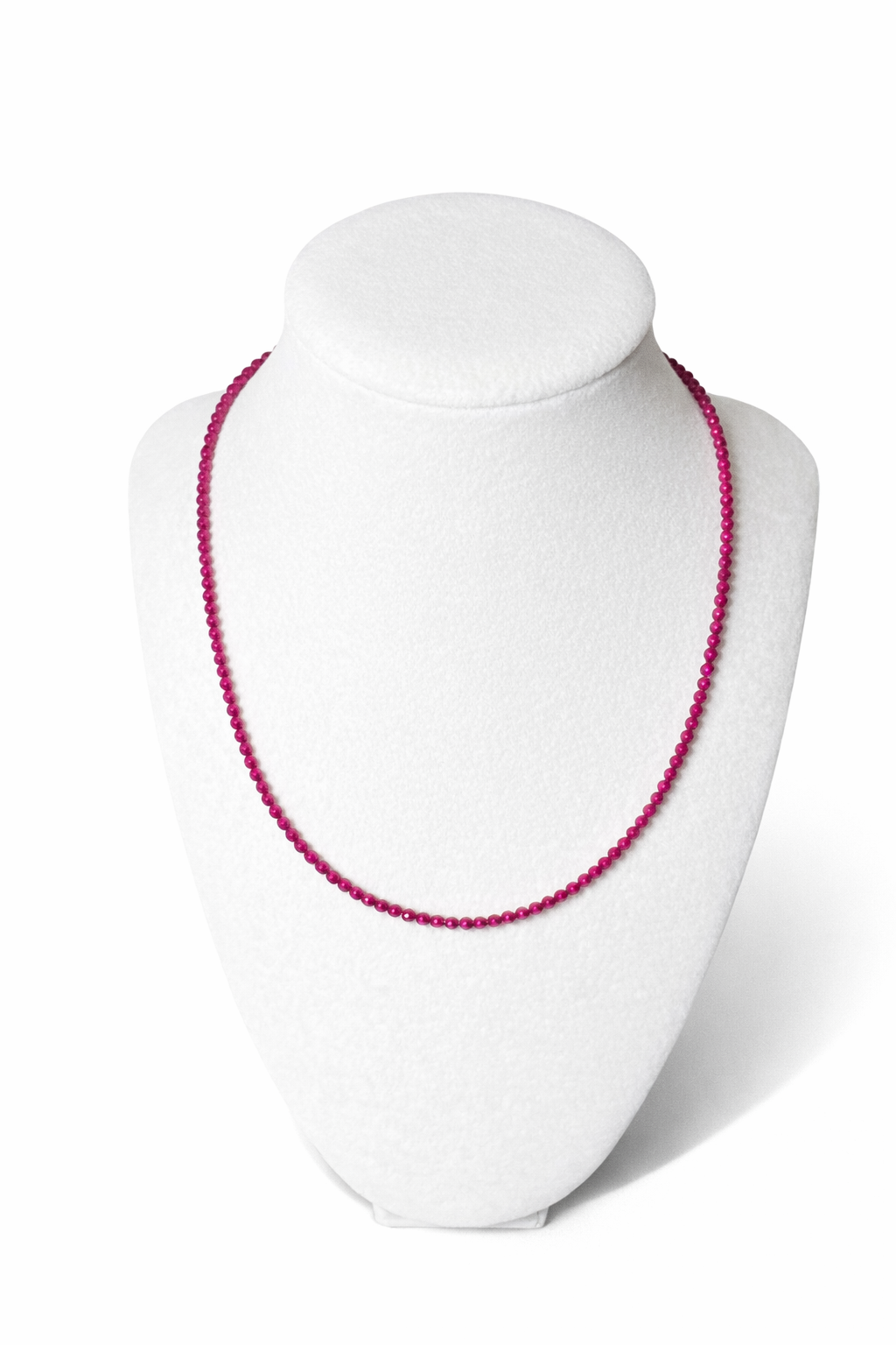Faceted Ruby Necklace