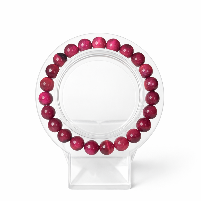 Faceted Magenta Tiger’s Eye Bracelet