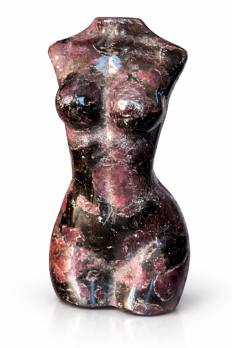 Carved Garnet Goddess Body