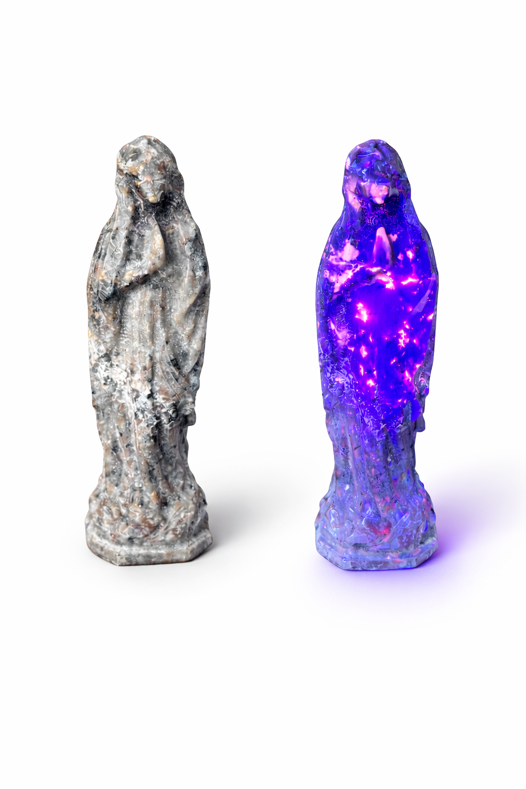 Carved Yooperlite Virgin Mary