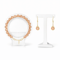 Faceted Peach Moonstone Set