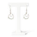 Aquamarine Moon Earrings