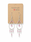 Pink Tourmaline Chandelier Earrings